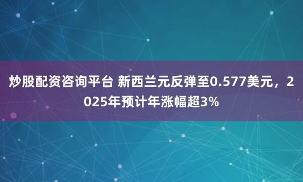 炒股配资咨询平台 新西兰元反弹至0.577美元，2025年预计年涨幅超3%